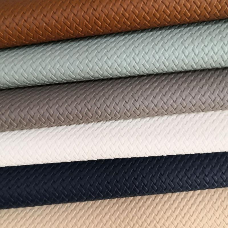 100x138cm Vinyl PVC Artificial Leather Fabric Weave Pattern Faux Leather For DIY Sewing Car Interior Home Upholstery Accessories