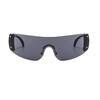 Punk One Piece Sunglasses Goggle Rimless  Oversized Sports Sun Glasses Shades Eyewear Uv Female Wrap Around Goggles