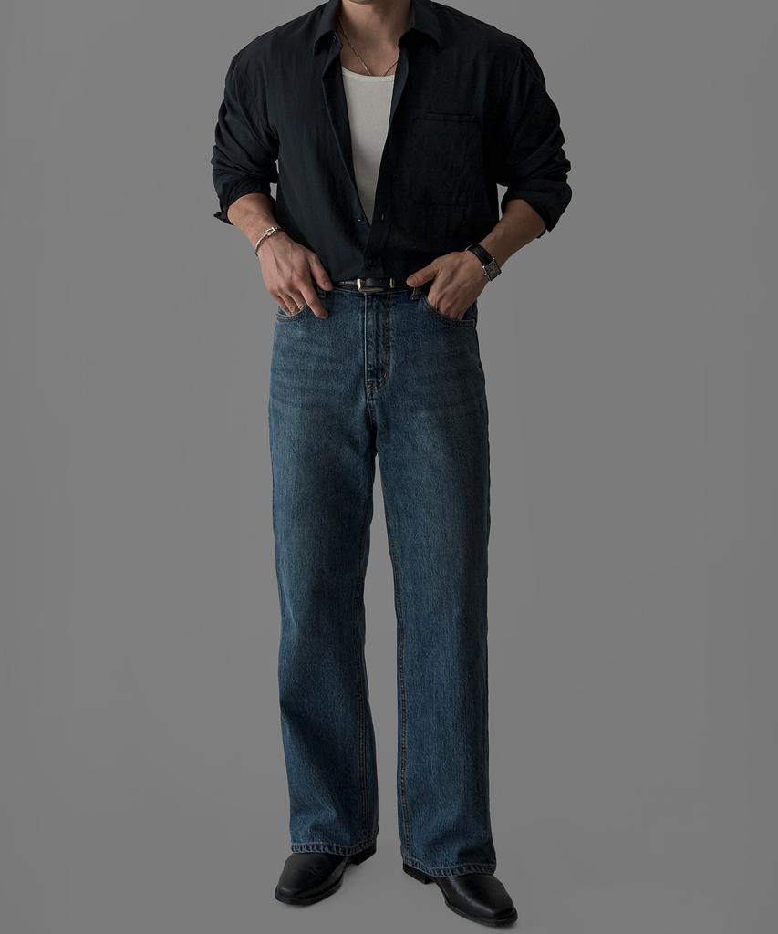 Baulopeulodeogteu Fluid Shirt [Navy]