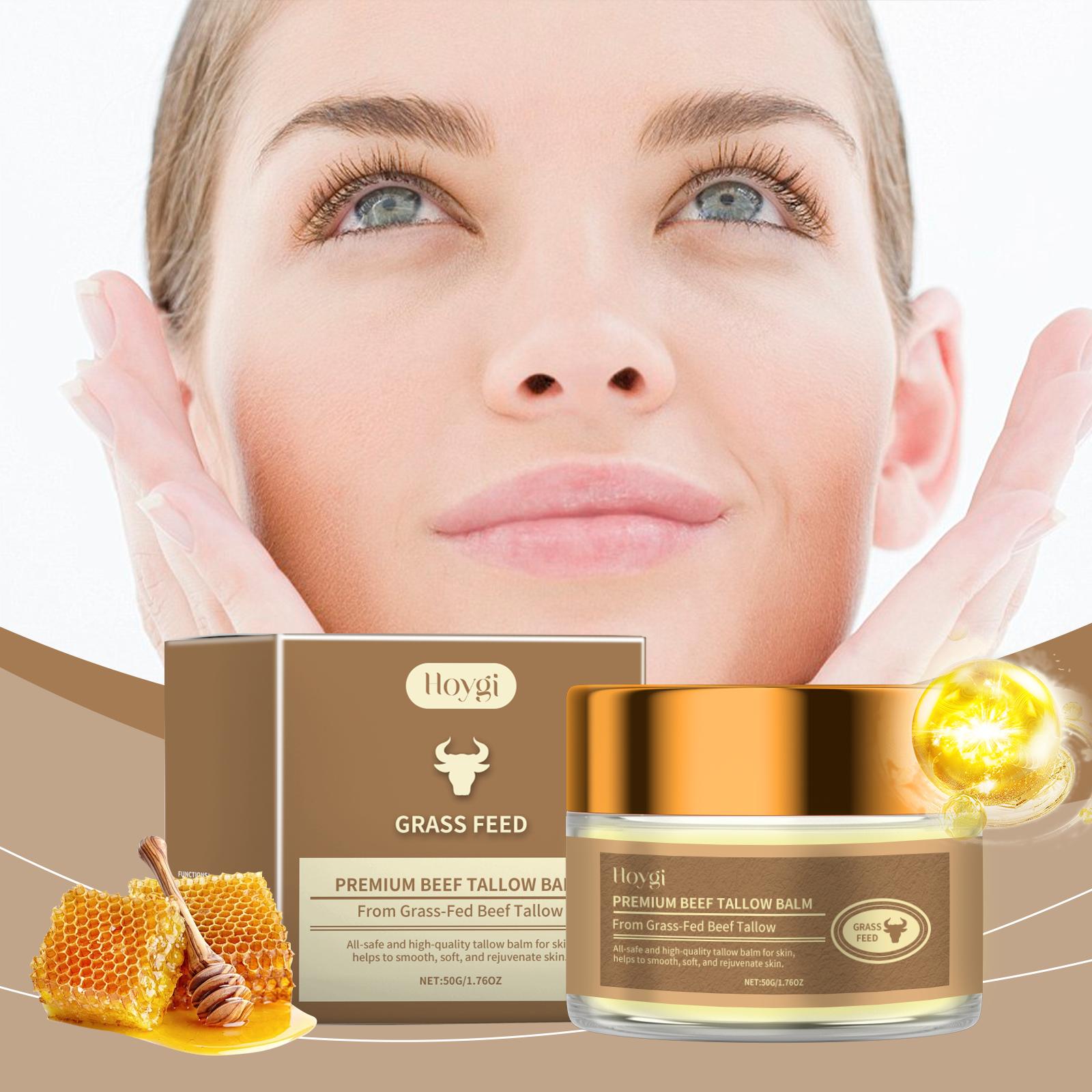 Beef Tallow Moisturizing Cream – Natural Deep Hydration for Dry Skin Barrier Repair 50g