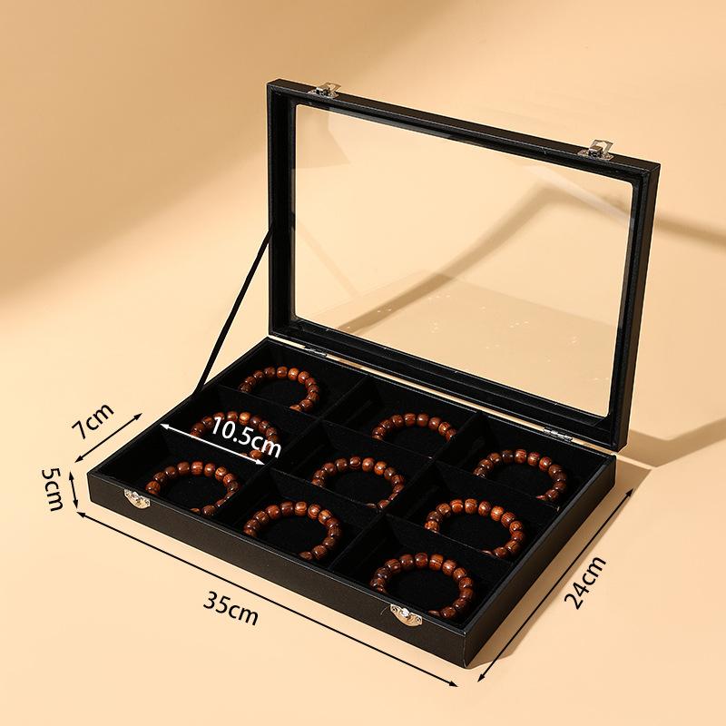 Dust-proof Sunroof with Lid Bracelet Storage Box Buddha Beads Cultural Play Bracelet Collection Box Buddha String Bracelet Jewelry Box