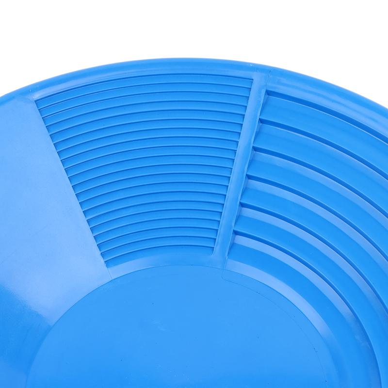 Plastic Gold Pan With Riffle Design Ergonomic Gold Panning Tool For Gold Mining Metal Detect Outdoor Wash Gold Panning Equipment