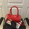 Super Fire Niche Polka Dot Bag Women's 2025 New Mini Versatile Messenger Bag Portable Cylinder Bag