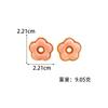 Exquisite flower stud earrings, bone studs, women's earrings, niche design, fashionable light luxury, high-end earrings, jewelry