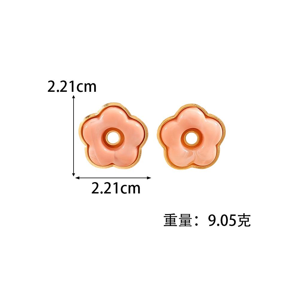 Exquisite flower stud earrings, bone studs, women's earrings, niche design, fashionable light luxury, high-end earrings, jewelry