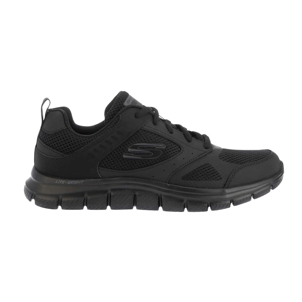 Skechers Mens Track Syntac Coated Leather Trainers