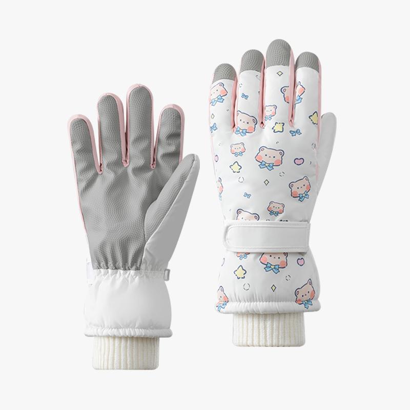 2025 Custom Unisex Waterproof Windproof Snow Cycle Winter Gloves Touch Screen Winter Ski Gloves Free белый