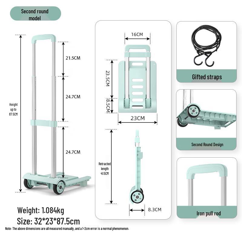 Woteman Foldable Portable Hand Trolley