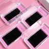 Velvet Cashmere Lashes Korean PBT Fiber Lash Trays Private Label 0.03 0.05 Volume Silk Individual Extensions