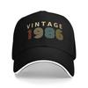 Vintage 1986 40th Birthday Sun Baseball Cap  Summer Y2k Cute Trucker Hat For Female Male Running Hippie Snapback Cap