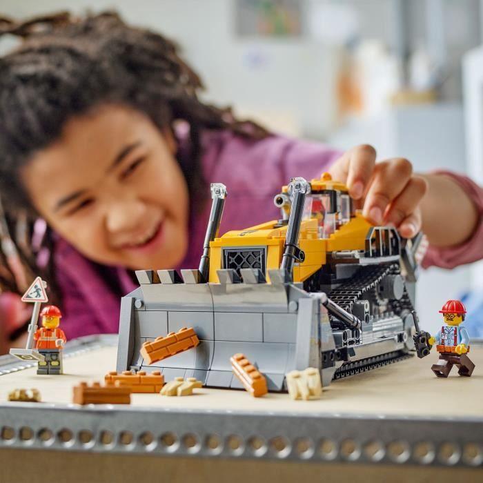 LEGO City 60466 Le Bulldozer Jaune - Jeu De Construction Dès 8 Ans