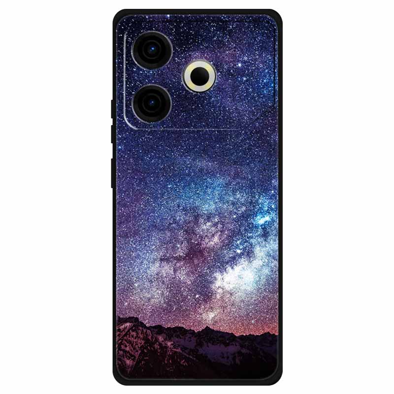 For Tecno Pova 6 Neo Case Silicone Soft Flower Space Fashion Cover For Tecno Phantom X2 Pro Cases Landscape Paint Covers Cute