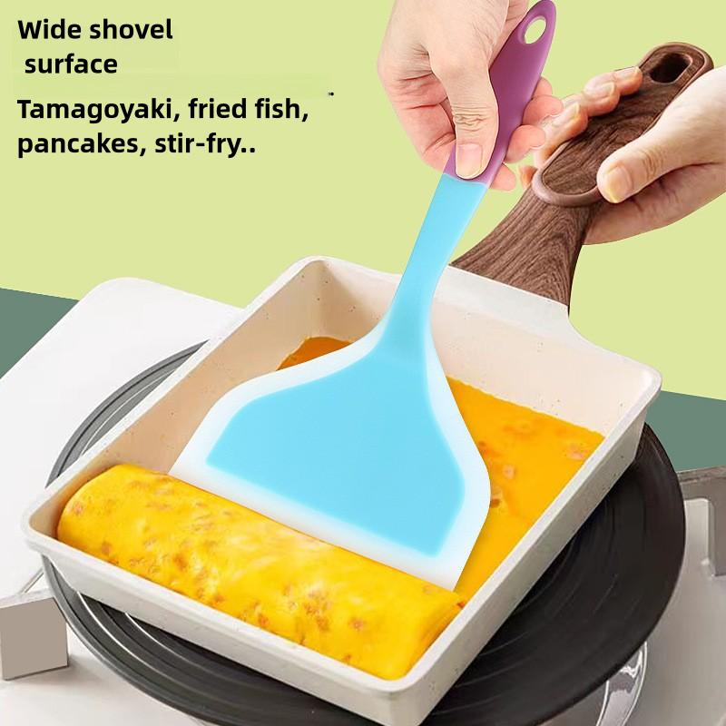 Non-stick pan special spatula silica gel frying pan spatula wide surface silica gel spatula omelette spatula