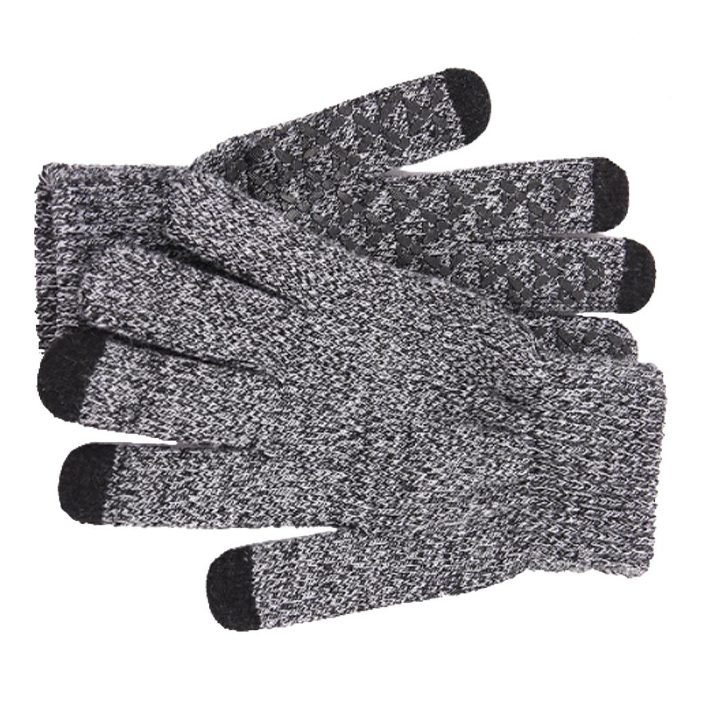 

1 Pair Winter Gloves Comfortable Knitted Glove Warm Finger Cover Clothes Accessory with Simple Color for Keeping-warm Protection