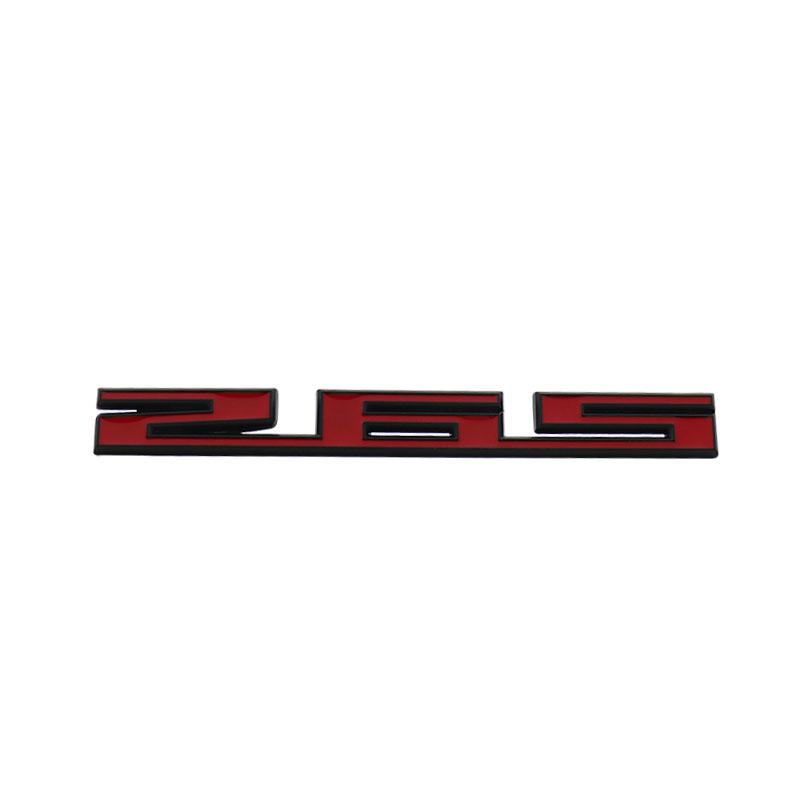 3D Premium 265 for car Hood Fender trunk Tail Rear Bonnet Nameplate Decal Emblem Badge Sticker black-red