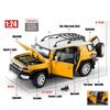 1/24 Toyota FJ Land Cruiser SUV Off Road Toy Car Diecast Metal Alloy Vehicle Miniature Model Collection Gift for Boy Children