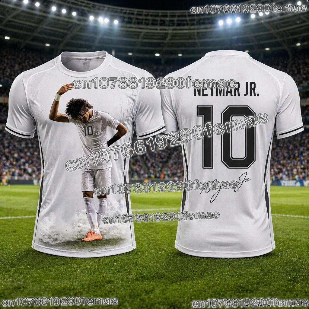 Classic Neymar Sports Commemorative Football Jersey Quick Dry Breathable Kids T Shirt For Running Soccer And Everyday Wear