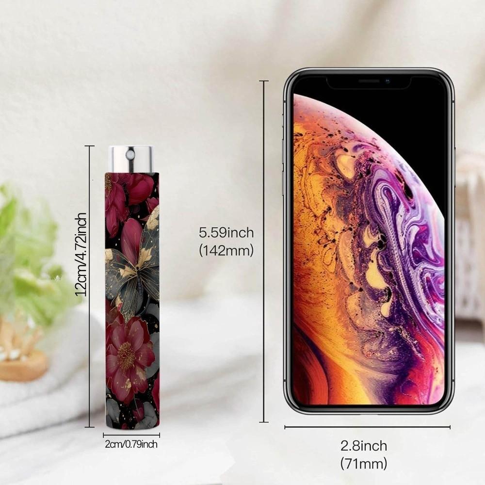 Portable 10ML Spray Bottle Butterfly Leak-Proof Rotating Bottle Spray Function Refillable Atomizer Bottle Liquid Dispensing