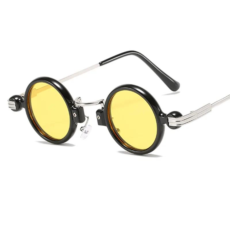 Occhiali Vintage Donna Sport Outdoor Steampunk Piccoli Rotondi Metallo-plastica Occhiali da Sole Uomo Sole Estate Gafas De Sol Hombre