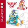 Andador Bebê com Empurrador Transfronteiriço: Brinquedo de Educação Infantil Multifuncional Anti-Tombamento
