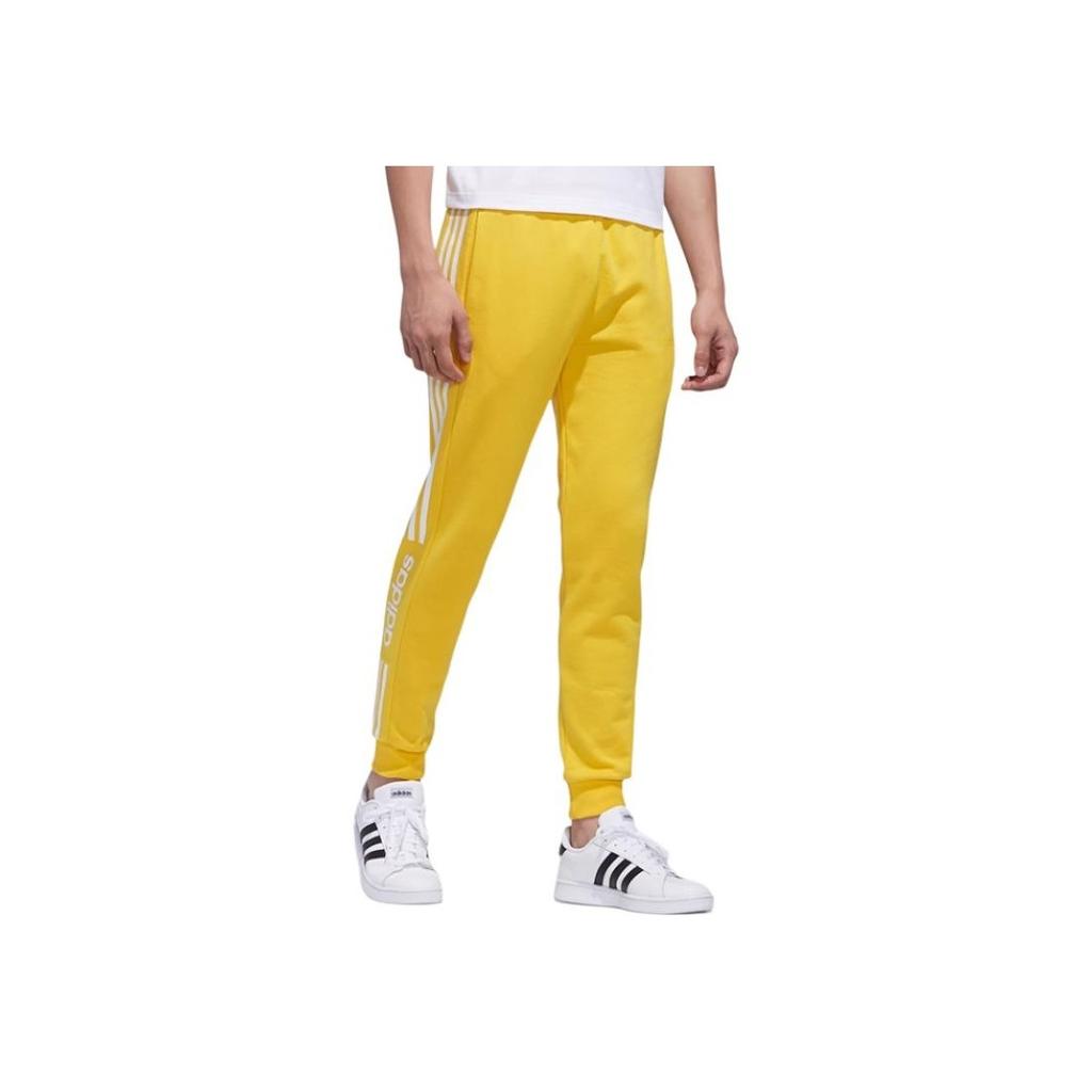 Adidas Neo M Ce 3S Tp Mens Training Series Tapered Fashion Casual Knitted Sports Pants Men Pants Yellow GD1639