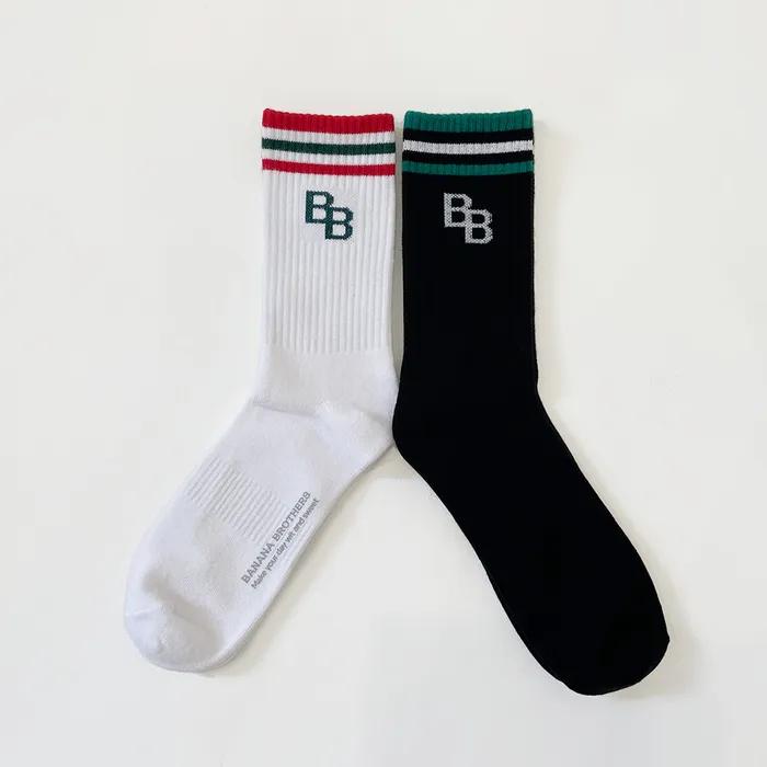 [2SET] Bromance Color Block Ringle Sporty Socks 2 Colors