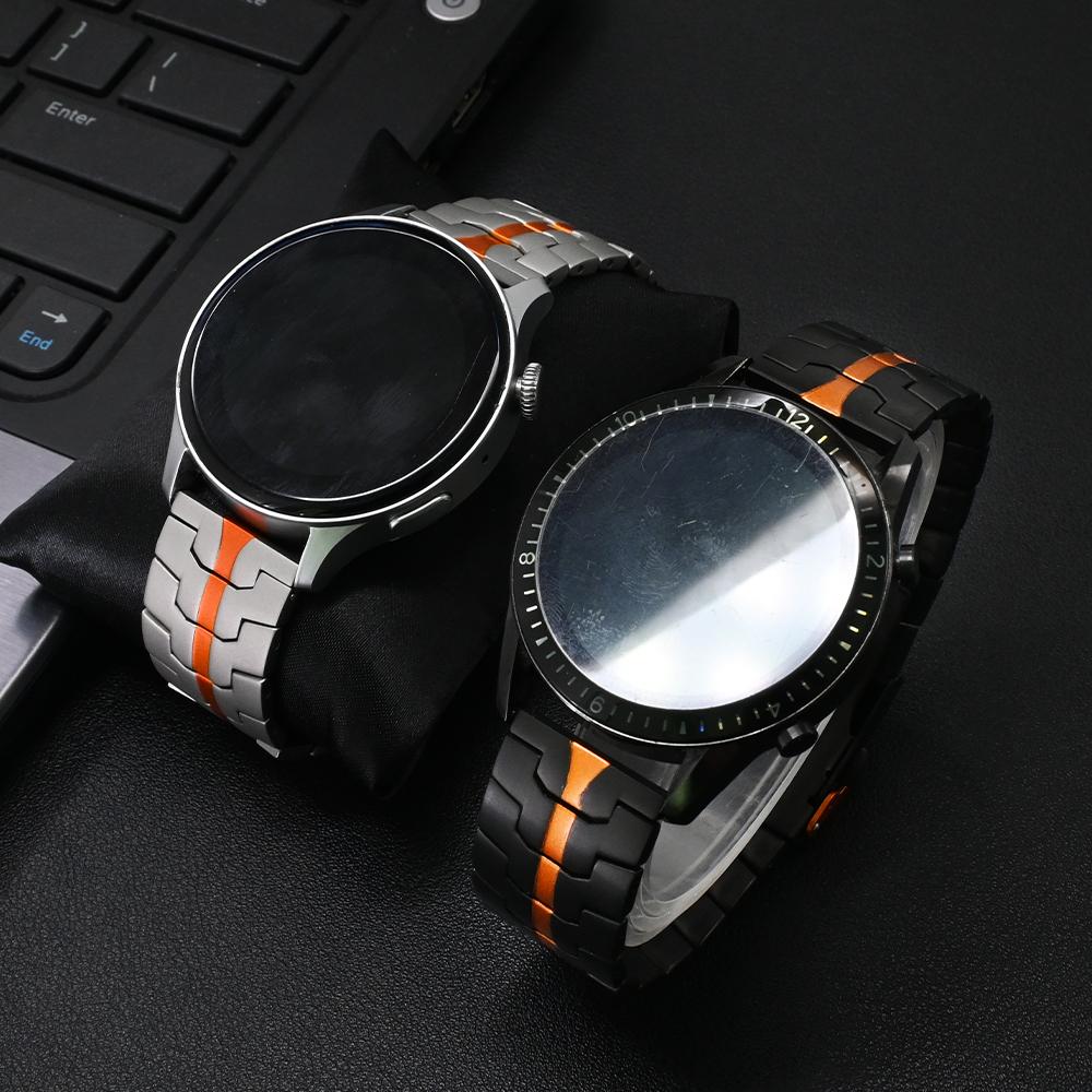 22mm Titanium Strap for Huawei Watch GT3 GT4 GT5 Pro 46mm Men Titanium Metal Band for Oneplus Watch 2 2R Amazfit Balance GTR 4 3