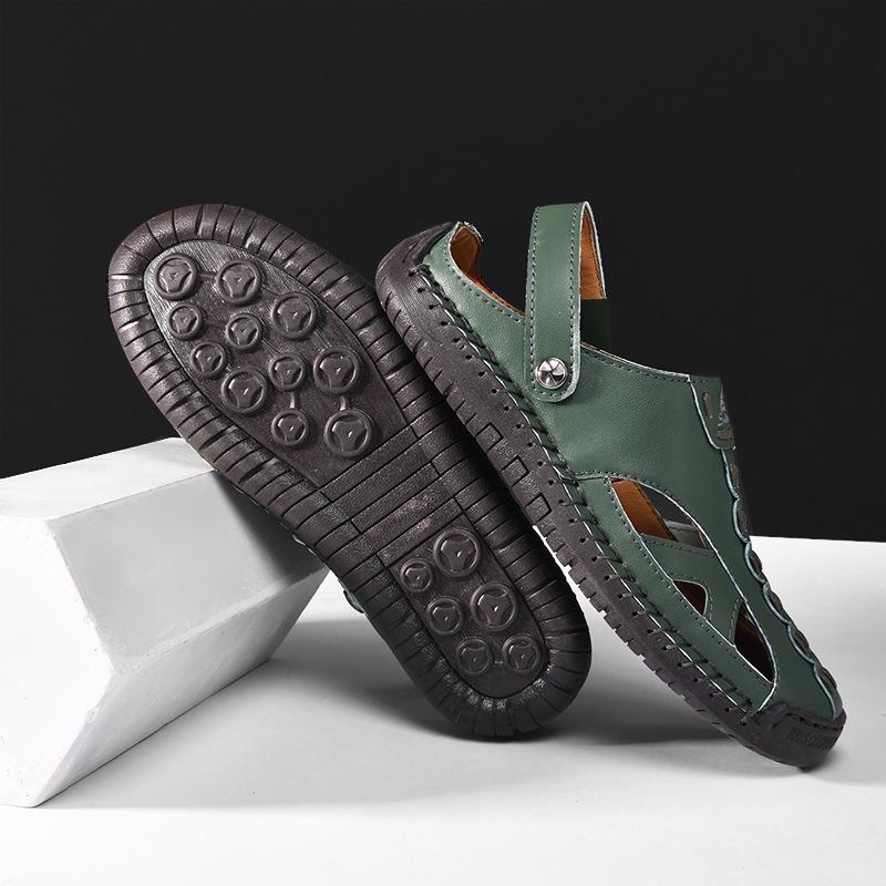 Women's Colorful Closed-Toe Hollow Sandals: Summer Casual Beach Shoes, Plus Size Available