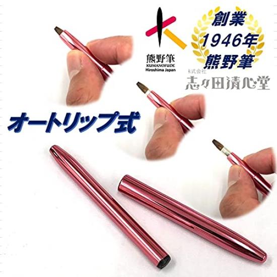 Shishida Seishindo Kumano Brush Lip Brush Natural Kumano Made In 661 Auto, 100% Horsehair, Certified, Japan,