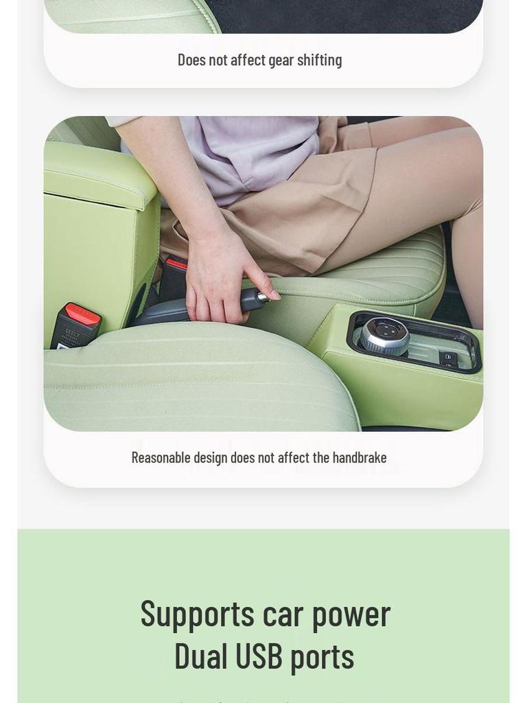 Panda Mini Armrest Box for Electric Vehicle Interior Modification