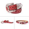 Rhinestones Studded Western Leather Belt for Men Women Vintage Crystal Bling Diamond Waist Belts for Dresses Jeans