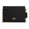 Slim 19 Logo Chain Shoulder Strap Pebble Leather Crossbody Bag Women Bags Gold Black CR238-IMBLK