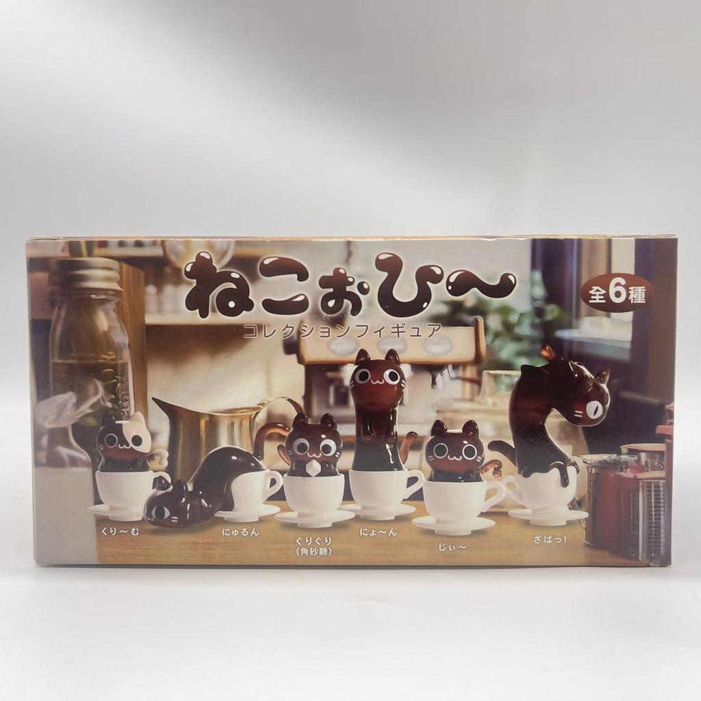 Cat Cafe Coffee  Styling Blind Box Transparent Funny Posture Action Figures Model Collection Toy Desktop Decor Surprise Gifts