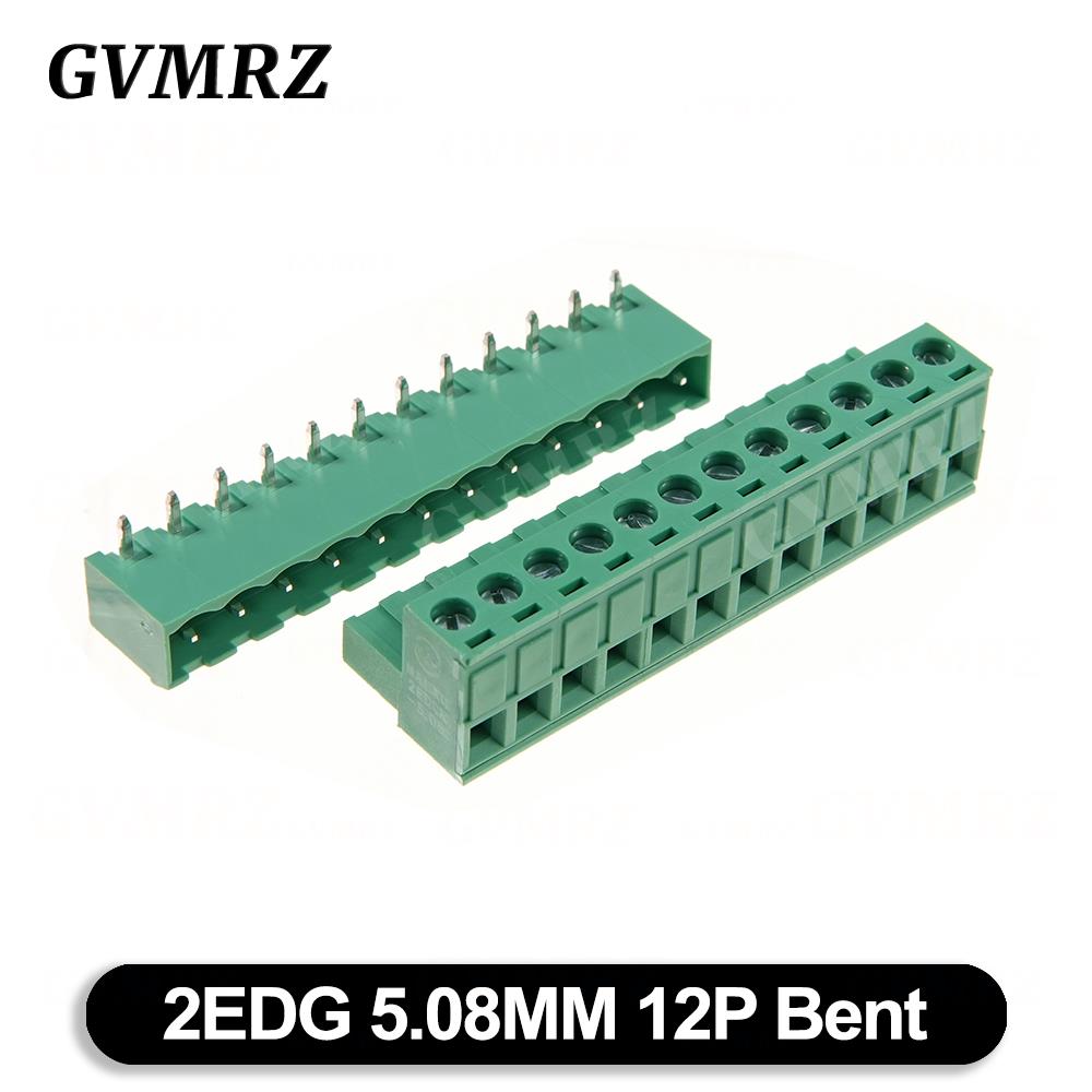 5Set/lot KF2EDGK Terminal Block Male Female 5.08 mm Plug-in Seal PCB Connector 2EDG PCB 2P 3P 4P 5P 6P 7P 8P 9P 10P 12P