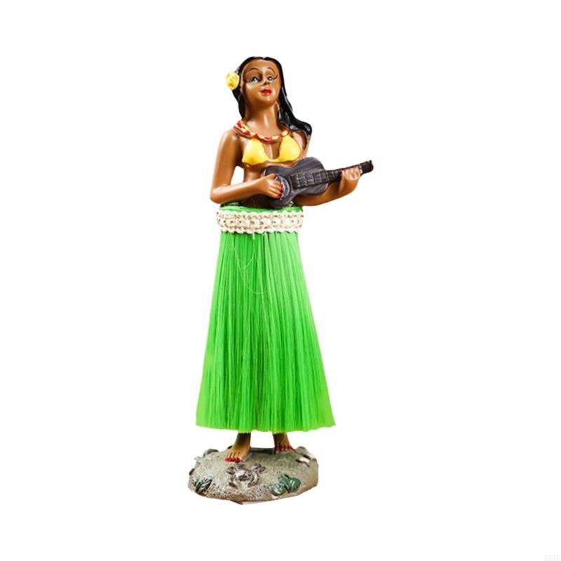 2025 New Vibrant Hand Painted African Dancer Statue Resin Craft Car Interior Room Decors