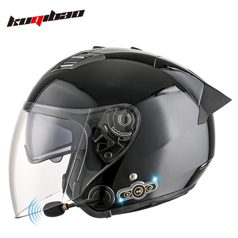 Cool Ride Bao Lightweight Bluetooth Motorcycle Helmet with Double Visor, 3C Certification, Long Battery Life, and Excellent Sound Quality