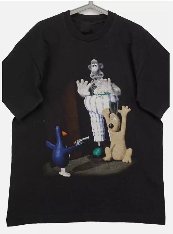 Shooting Bird Wallace And Gromit Funny Cartoon Shirt Black Unisex S-5XL XXXL