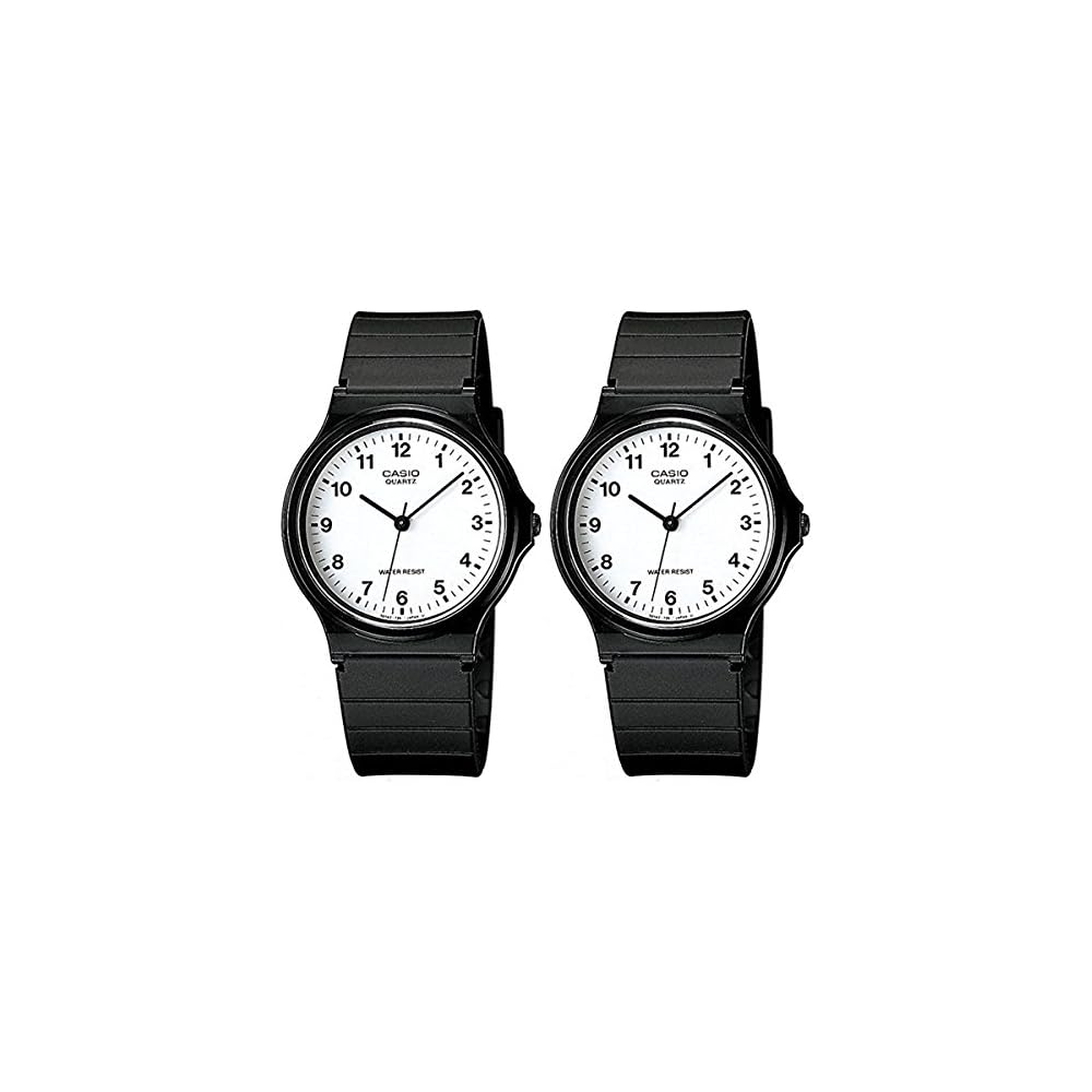 Casio Standard Analog Couple Watches Black MQ-24-7BLLJFMQ-24-7BLLJF with Gift Box