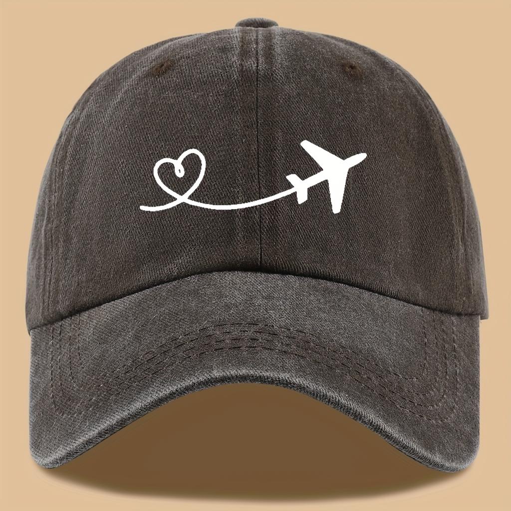 Cute Solid Color Washed Baseball Cap Adjustable Unisex Outdoor Sun Hat