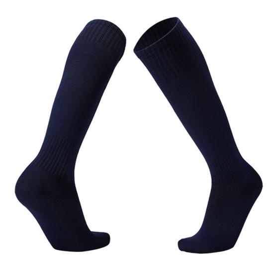 Solid Color Teenager Adult Football Soccer Training Men Sports High Tube Socks