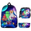 Luxury Youthful New Garten of Banban 3D Print 3pcs/Set School Bags Laptop Daypack Backpack Crossbody Lunch bag Pencil Case