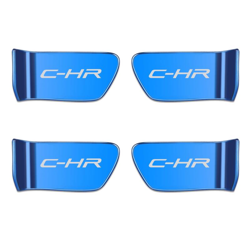 4pcs stainless steel car interior door handle ornament sticker for Toyota CHR C-HR Accessories Car Styling