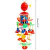 Crib Mobile Rattle Stroller Hanging Wind Chime Toy for Baby Infant Travel Ring Toy for Car for Seat High Chair Decoratio