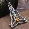 7 ReiKi Steinperlen Innerer Frieden Buddha Yoga Meditation Heilung Chakra Anhänger Modeschmuck Yoga Meditation Anhänger Edelsteine
