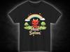 Cute Devil with Rainbow Hail Satan T-Shirt | Kawaii Satan Graphic Tee