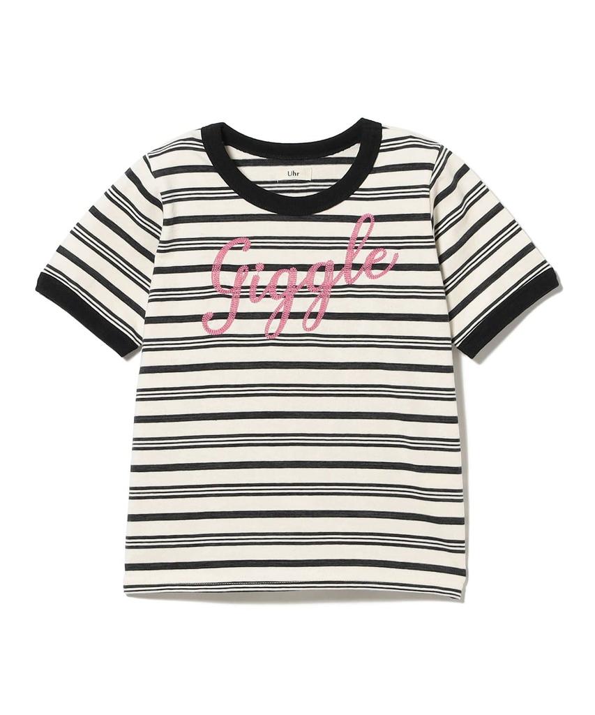 Kodomo BEAMS Uhr Kids Embroidery Border T-Shirt 2026SS 3-6Y Japan