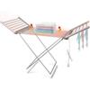 Triclicks Electric Heated Heated Laundry Rack Foldable Drying Rack for Laundry with Side Wings Clothes Drying Tower Stable [2578]