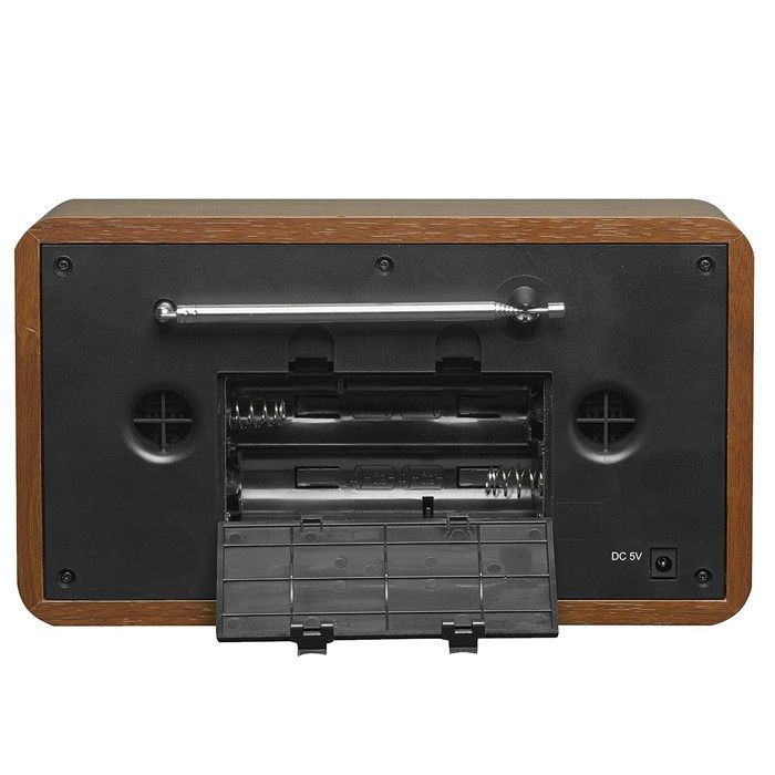 Denver Radio Alarm Clock - Chic Retro Design - DAB+ and FM Radio with RDS Function