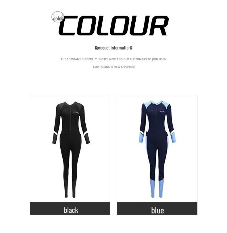 2024 Two-Color Women's Slimming High-Waist One-Piece Surf & Dive Swimsuit
