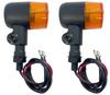 Motorrad-Blinker, Set mit 4 Stück, Klassisch, Retro, Zylindrisch, Hohe Helligkeit, Aluminiumlegierung,